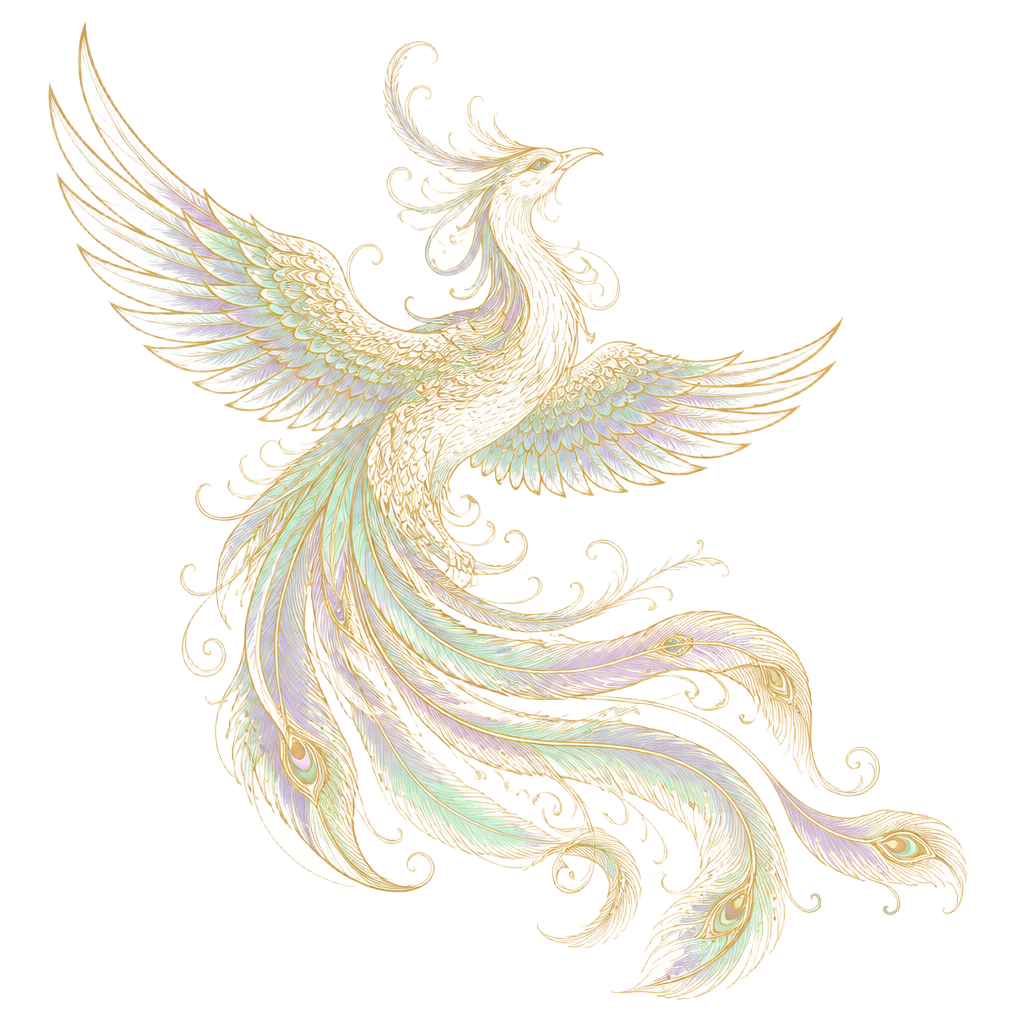 The Fenghuang, official mascot and sacred herald of Delta Mu Xi Sorority